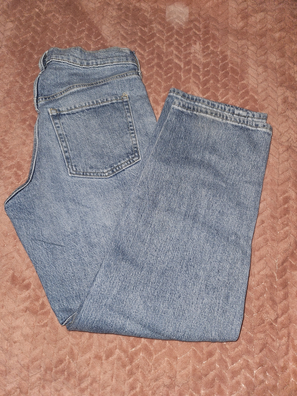 Old Navy Button Fly Mid Rise The Slouchy Straight Leg Jeans